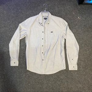RVCA grey button up